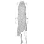Women's Sleeveless Polka-Dot Dress