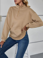 Women's Comfortable Mock Neck Pullover
