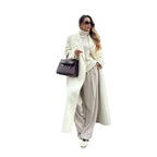 Women's Elegant Flowy Wide-Leg Pants and Blazer Set