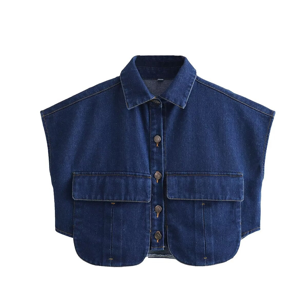 Women's Sleeveless Utility Blouse with Pockets