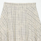 Women's Plaid Maxi Skirt with Flowing Cut
