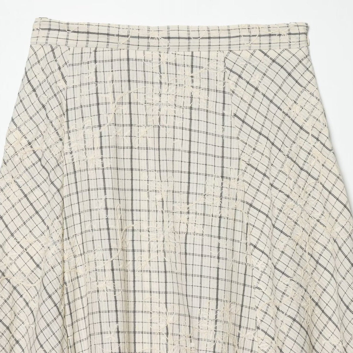 Women's Plaid Maxi Skirt with Flowing Cut