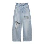 Women's Destroyed Baggy Jeans