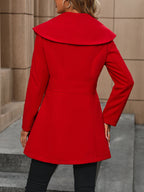 Women's Elegant Coat with Stand-Up Collar