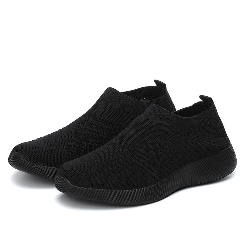 Women's Breathable Slip-On Sneakers with Elastic Upper