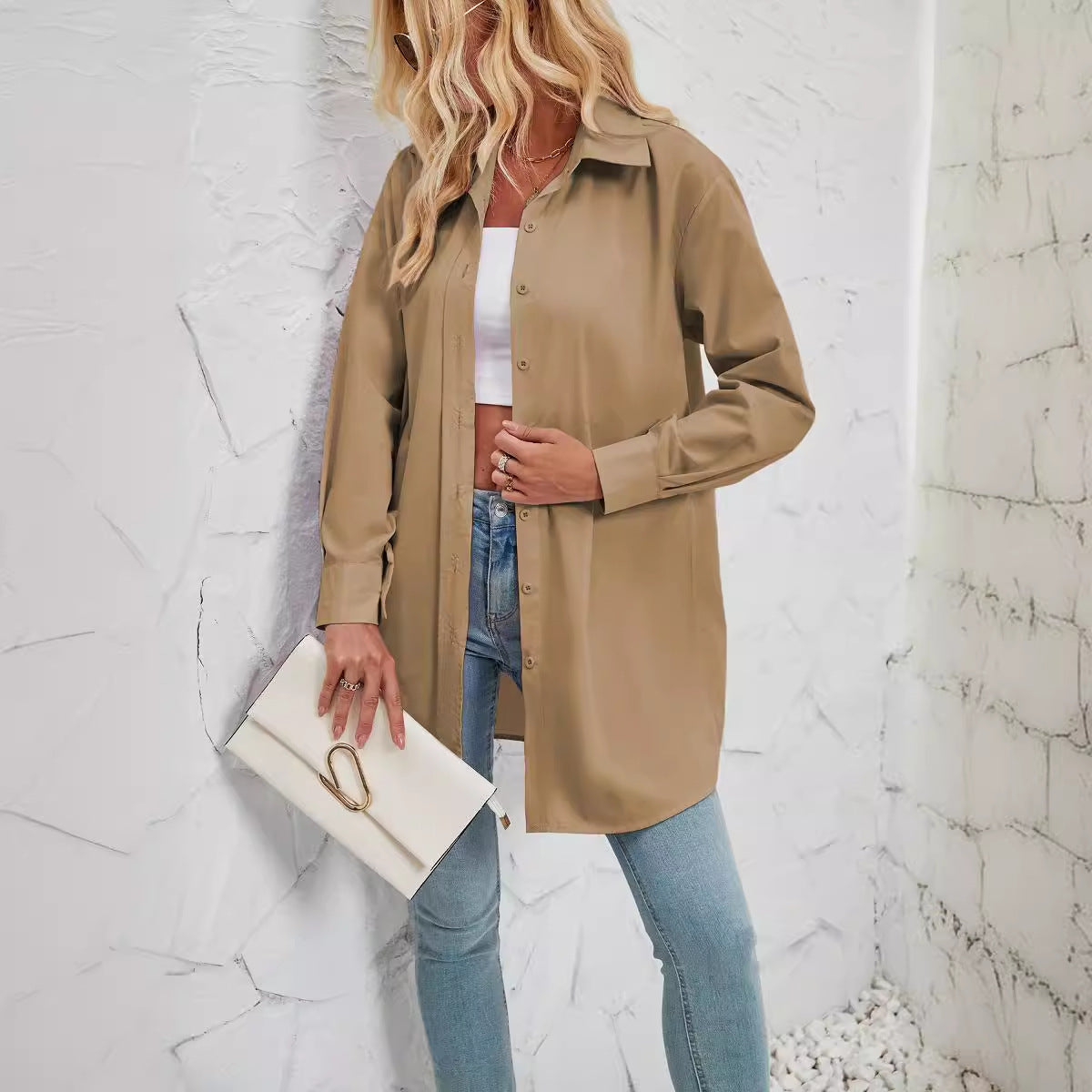 Women's Casual Lightweight Shirt Blouse