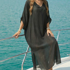 Women's Airy Beach Kaftan with V-Neck