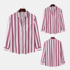 Women's Long-Sleeve Shirt with Classic Stripes and Comfortable Fit