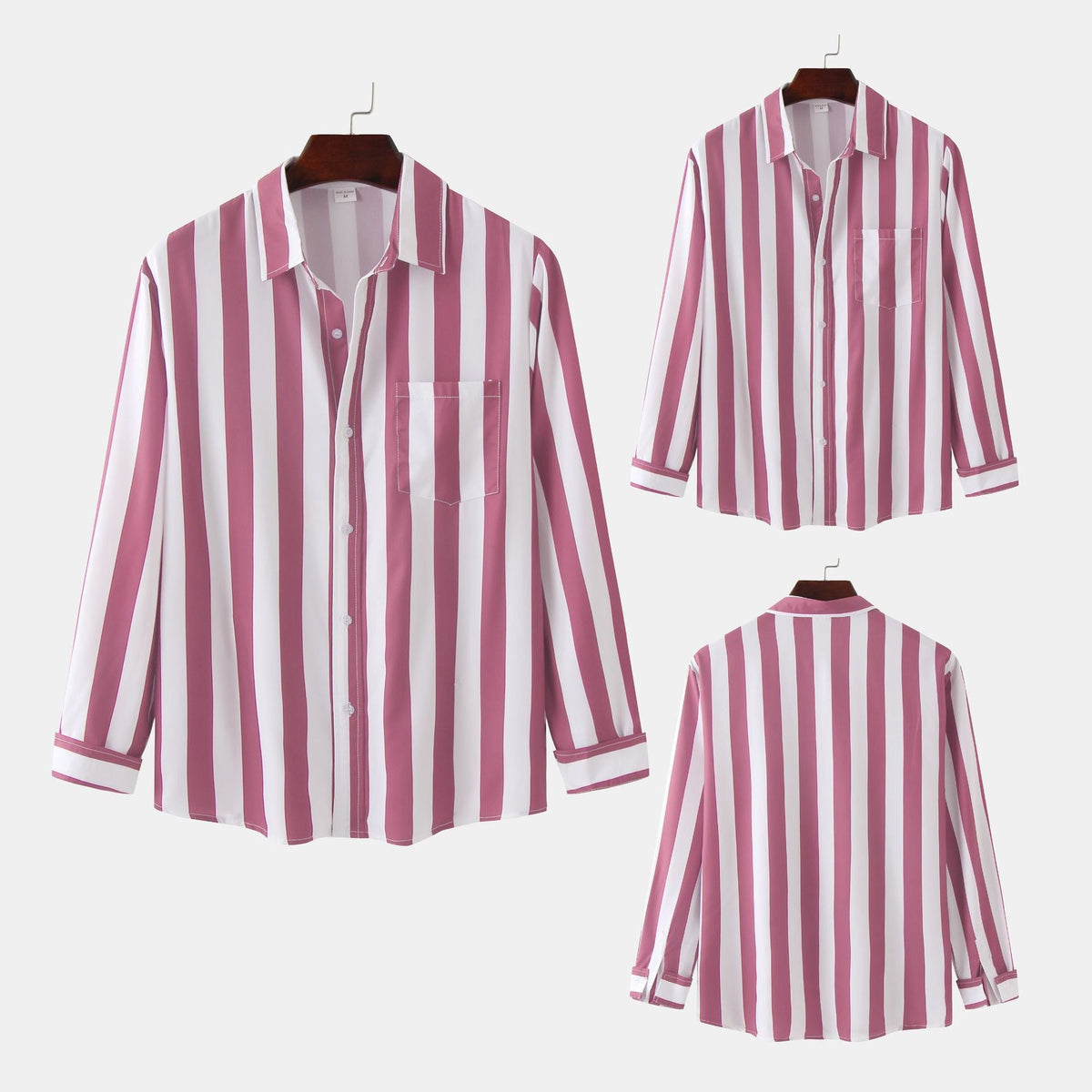 Women's Long-Sleeve Shirt with Classic Stripes and Comfortable Fit