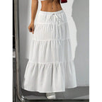 Women's Maxi Skirt with Volants