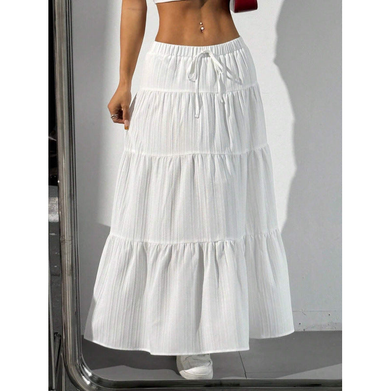 Women's Maxi Skirt with Volants