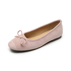 Women's Ballet Flats with Elegant Bow and Soft Lining