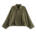 Elegant Oversized Jacket with Refined Cut
