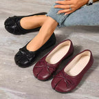 Women's Ballet Flats with Bow Detail