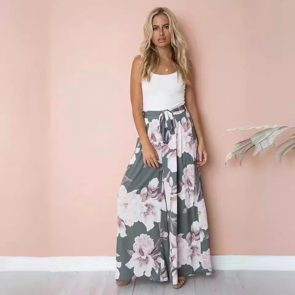 Women's Floral Print Maxi Skirt