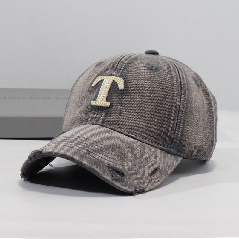 Men's Distressed Denim Cap