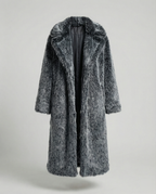 Women's Luxurious Faux Fur Coat in a Generous Design