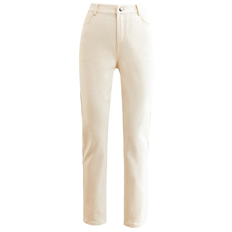 Women's High-Waisted Chino Pants