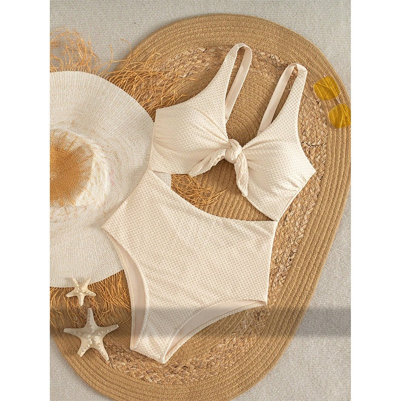 Women's Swimsuit with Knot Design and Side Cut-Outs