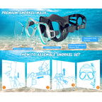 Premium Diving Mask with Soft Silicone Edge and Anti-Fog Technology