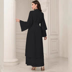 Elegant Long Kimono Jacket in Flowing Fabric