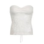 Women's Bustier Top with Elegant Lace and Delicate Design