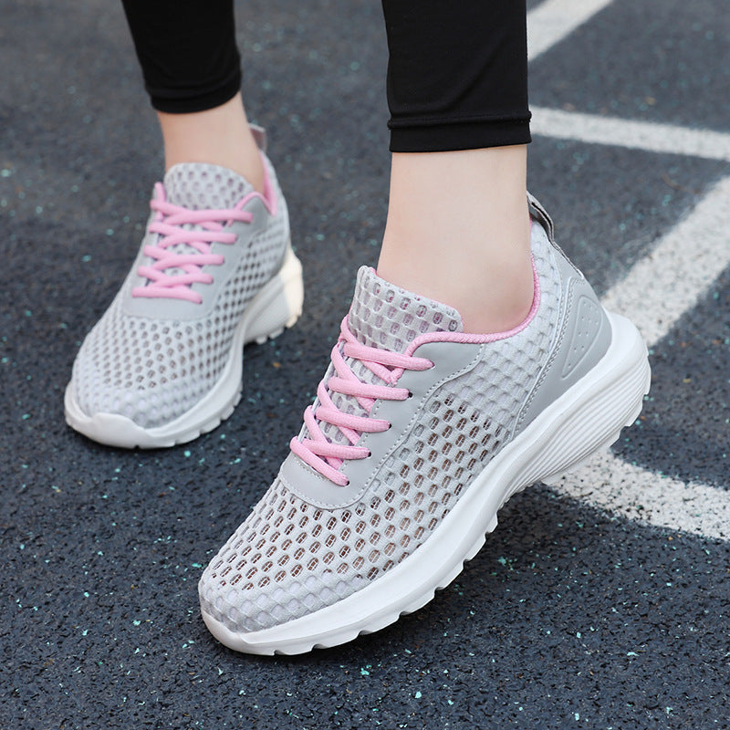 Women's Breathable Running Sneakers with Flexible Mesh Upper