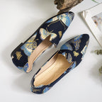 Women's Ballet Flats with Elegant Tweed Finish