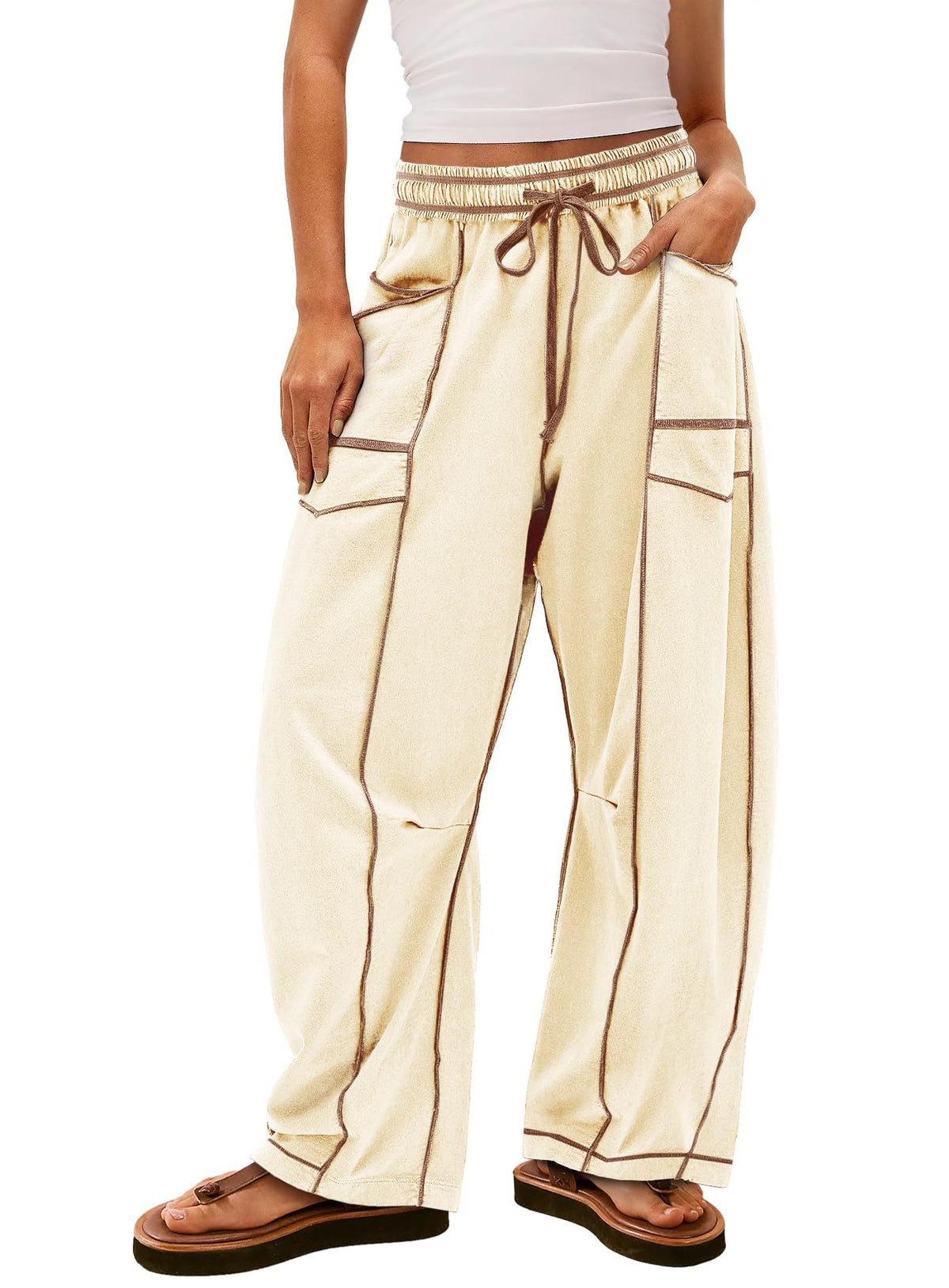 Women's Comfortable Casual Pants with Large Pockets