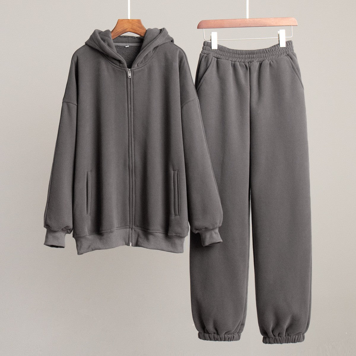 Women's Comfortable Leisure Set with Hood and Elastic Waistband