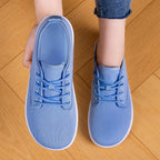 Women's Breathable Sneakers with Elastic Leather Upper