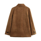 Elegant Suede-Look Jacket