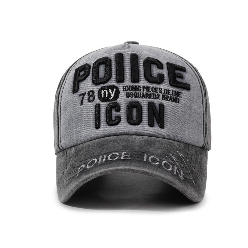 Men's Vintage-Inspired Embroidered Baseball Cap