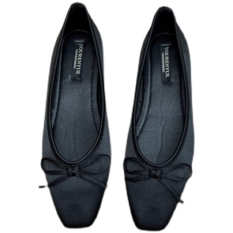 Women's Bow Accent Ballet Flats