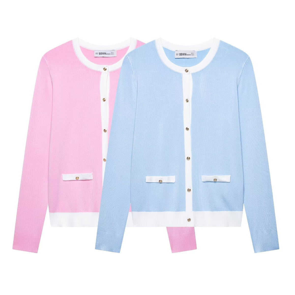 Women's Elegant Cardigan with Decorative Buttons and Pockets