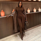 Elegant Complete Outfit with Sophisticated Draping