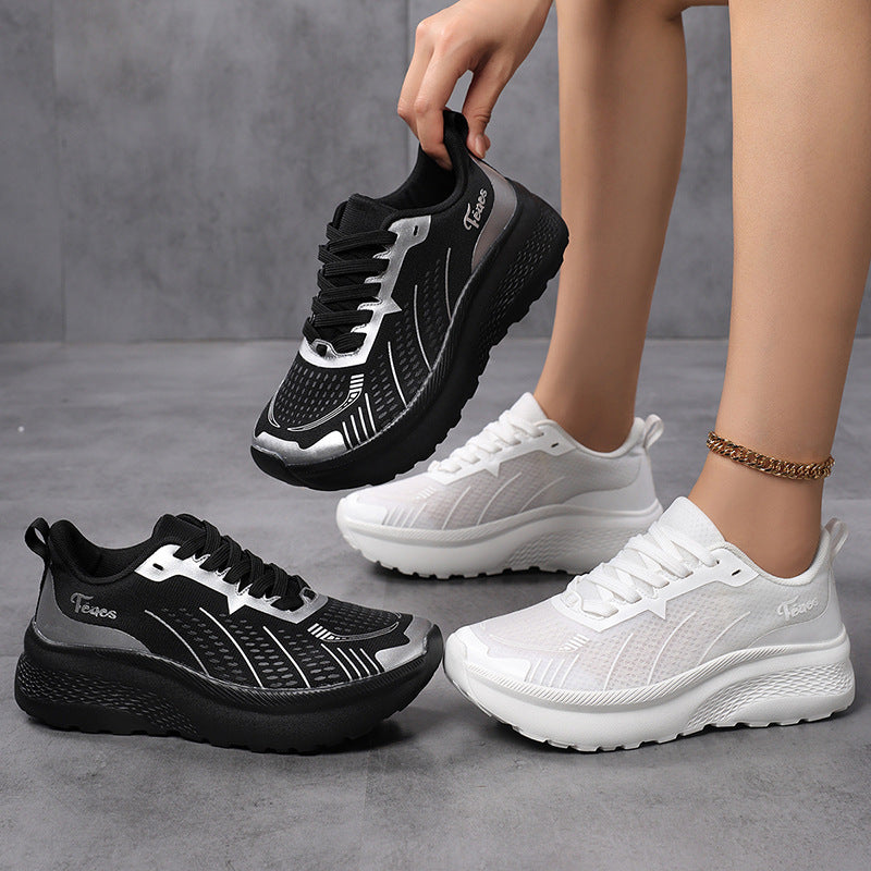 Women's Breathable Sports Sneakers with Cushioned Footbed and Non-Slip Sole