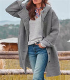 Women's Long-Sleeved Comfort Coat