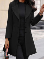 Elegant Coat with Modern Collar