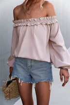 Off-Shoulder Ruffled Blouse