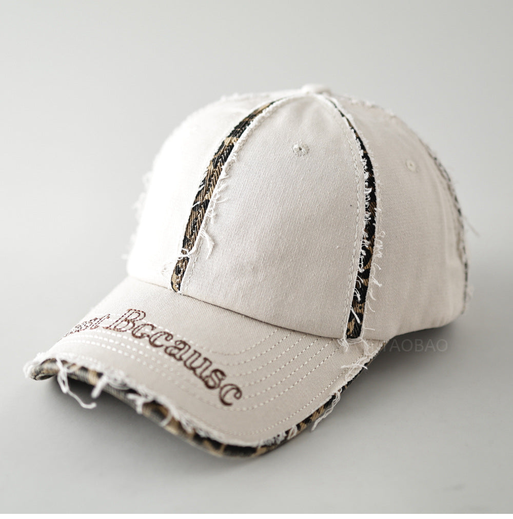 Men's Distressed Vintage-Inspired Baseball Cap