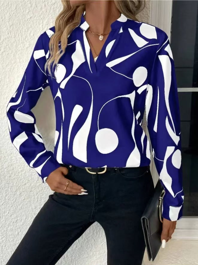 Elegant Women's Blouse with Modern Pattern