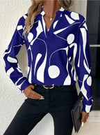 Elegant Women's Blouse with Modern Pattern