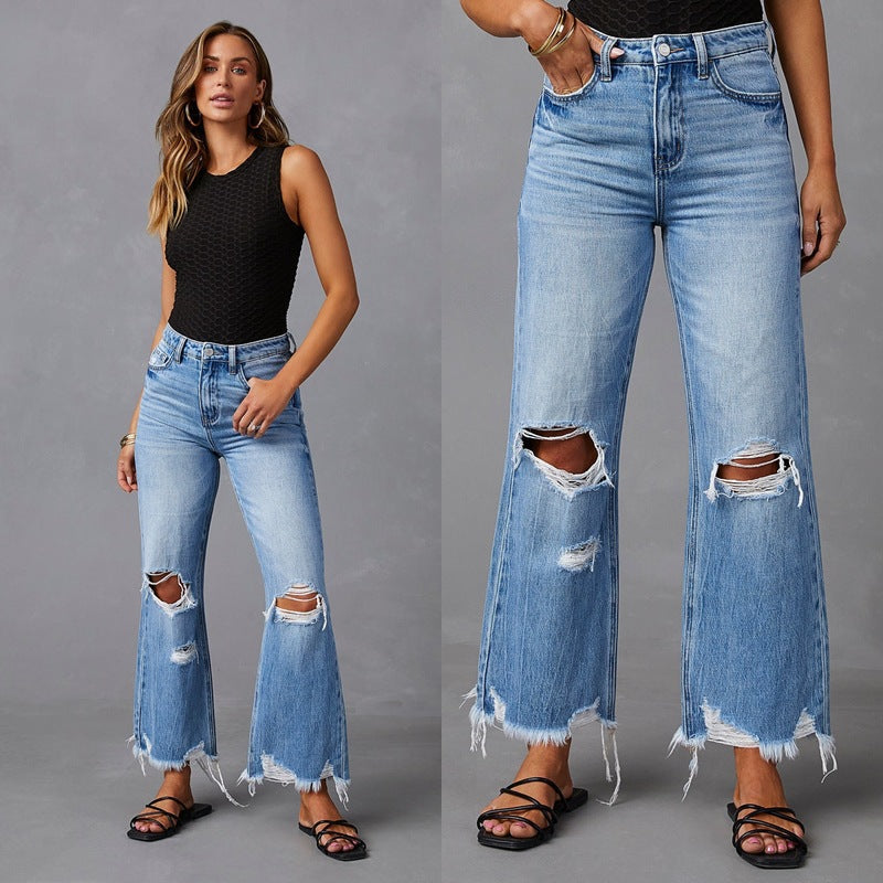 Women's Vintage-Style Flared Jeans