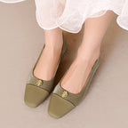 Women's Ballet Flats with Elegant Toe and Decorative Details