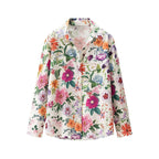 Women's Floral Pattern Blouse with Modern Cut