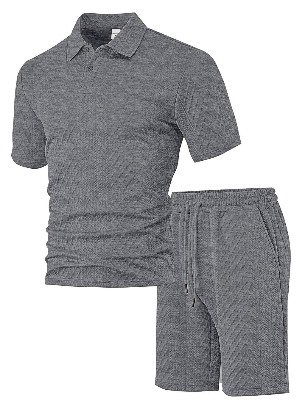 Women's Casual Polo Set with Shorts