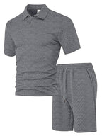 Women's Casual Polo Set with Shorts