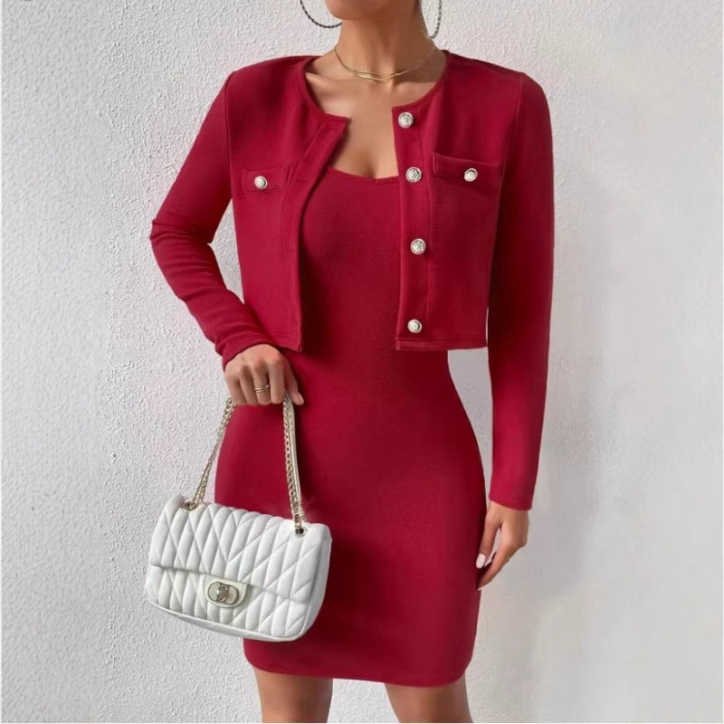 Elegant Jumpsuit Set with Tailored Jacket