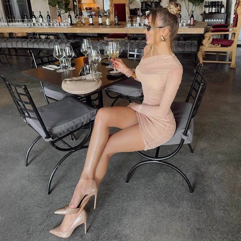 Women's Bodycon Dress with Adjustable Straps